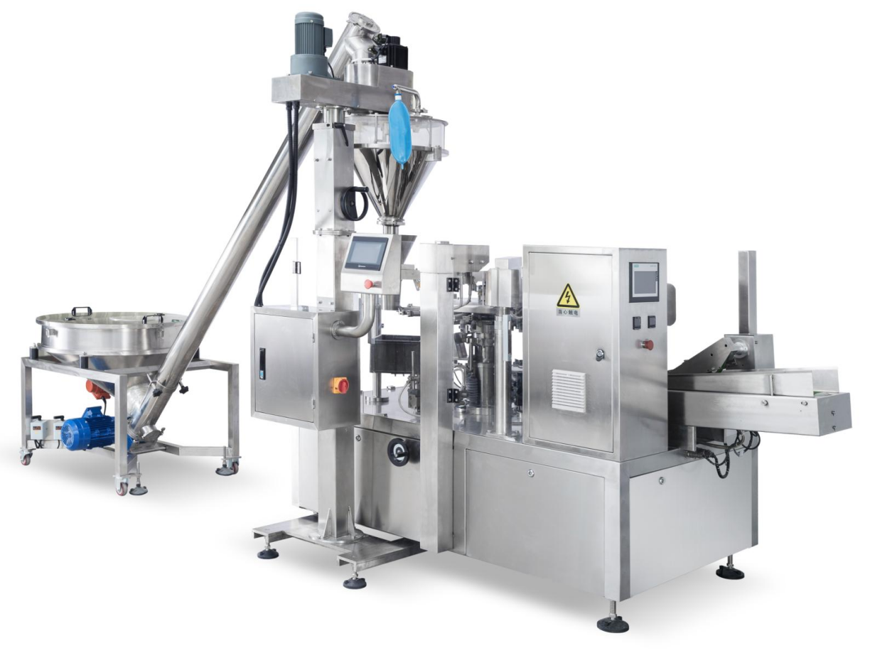 XF8 8-Position Pre-Made Pouch Packaging Machine with Auger Filler System