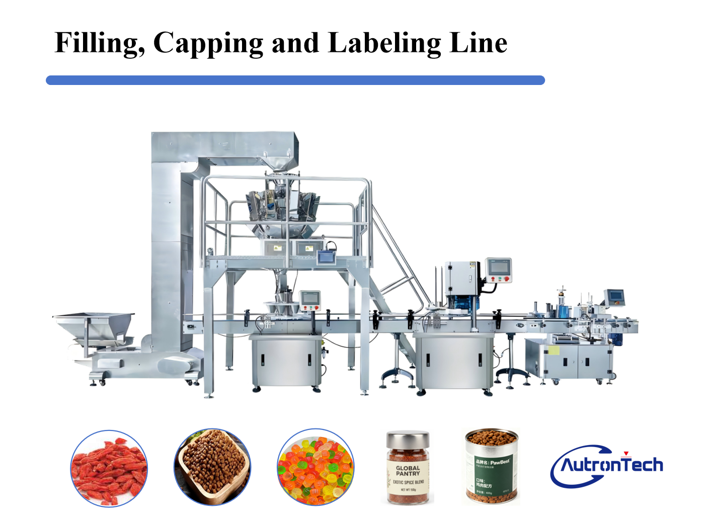 The Sticky Solution: See Our Automated Line for Bottling Gummy Candies
