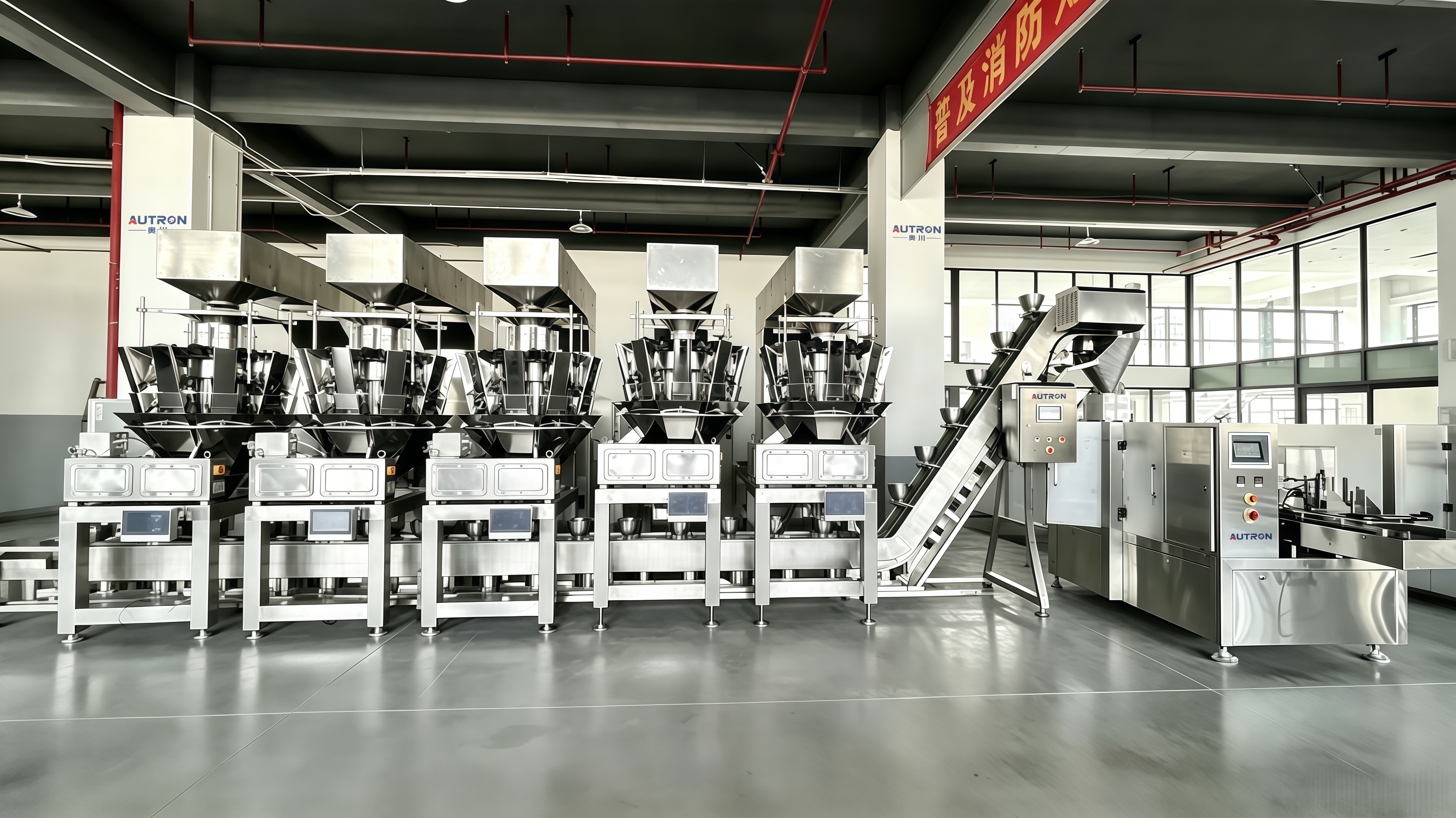 5 Sets 10-Head Weighing System + Central Bowl-elevator Introduction